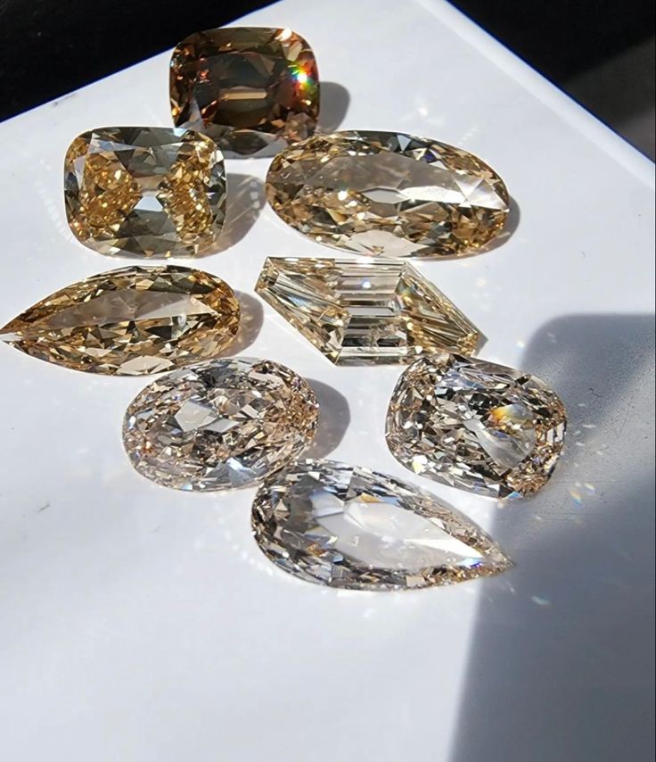Close-up of a GRA-certified moissanite stone catching the light