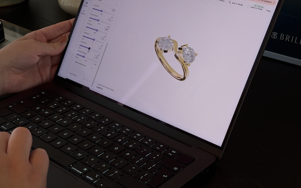 A custom Brilliani piece being designed