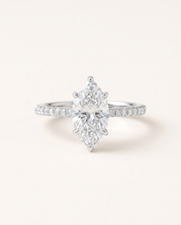 Marquise-Cut Moissanite Ring – 2ct
