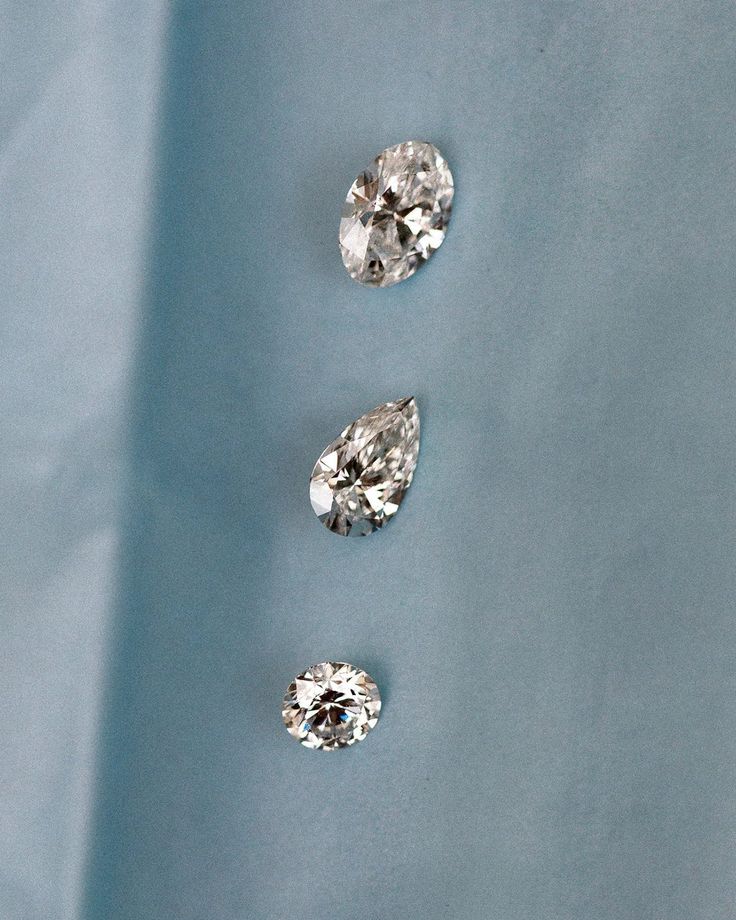 Moissanite cuts and shapes compared side by side