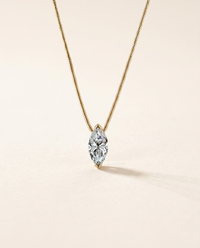 Marquise-Cut Moissanite Pendant Necklace