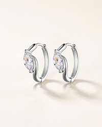 Round-Cut Moissanite Stud Earrings – 0.76ct each