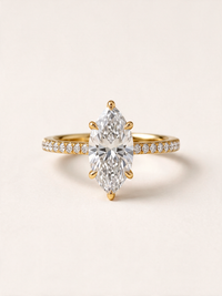 Marquise-Cut Moissanite Ring – 2ct