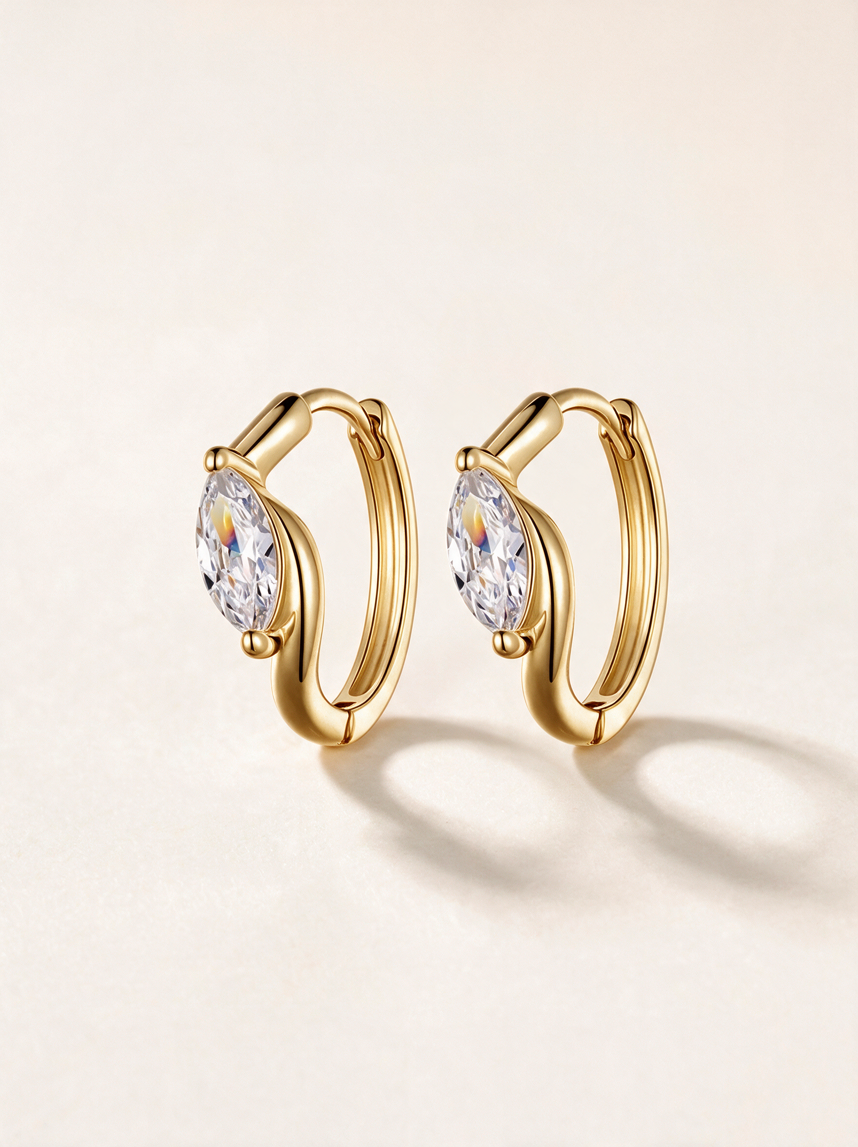 Round-Cut Moissanite Stud Earrings – 0.76ct each
