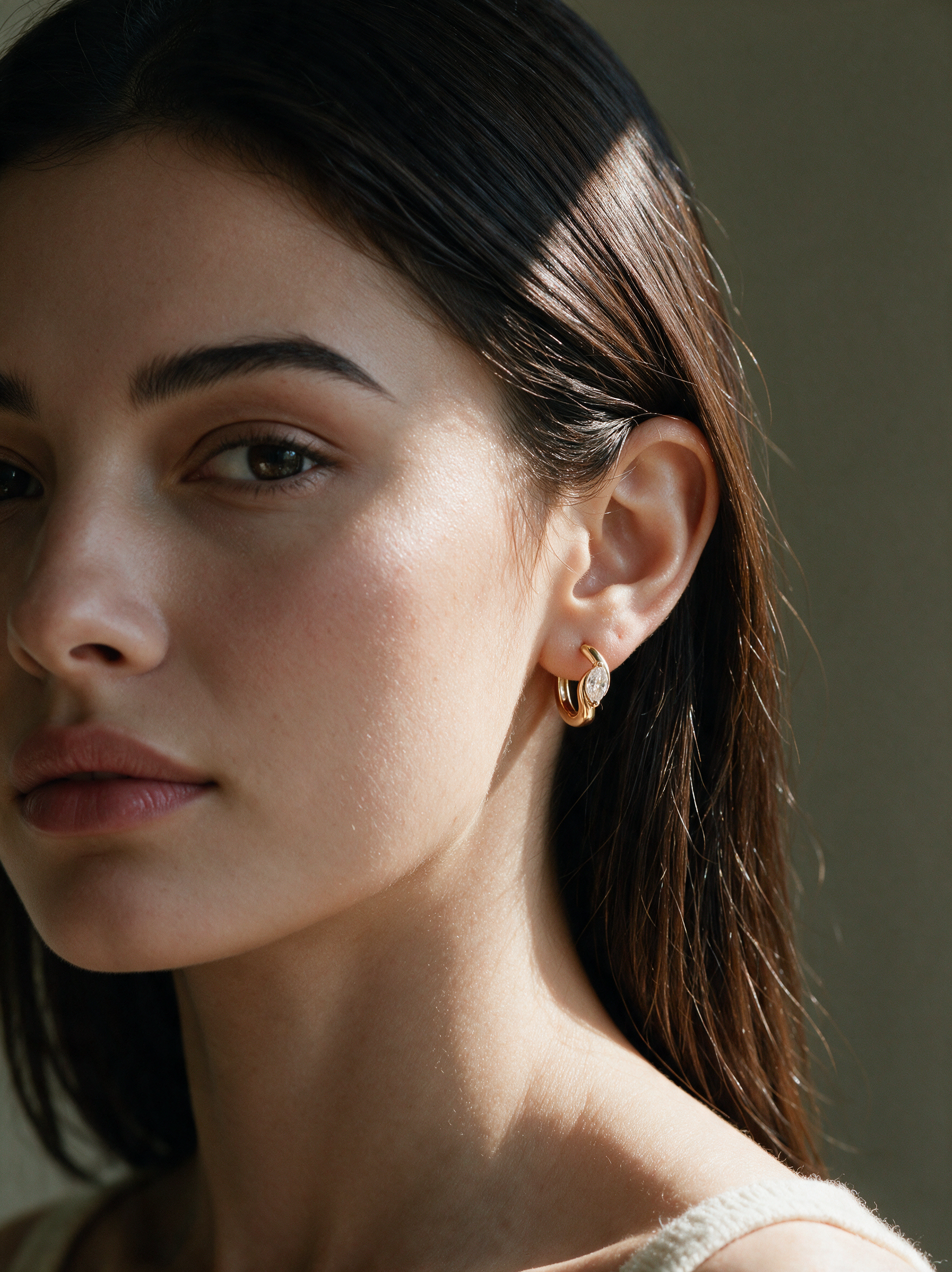 Round-Cut Moissanite Stud Earrings – 0.76ct each
