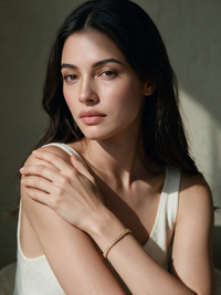 Moissanite Tennis Chain Bracelet – 14K Gold Vermeil